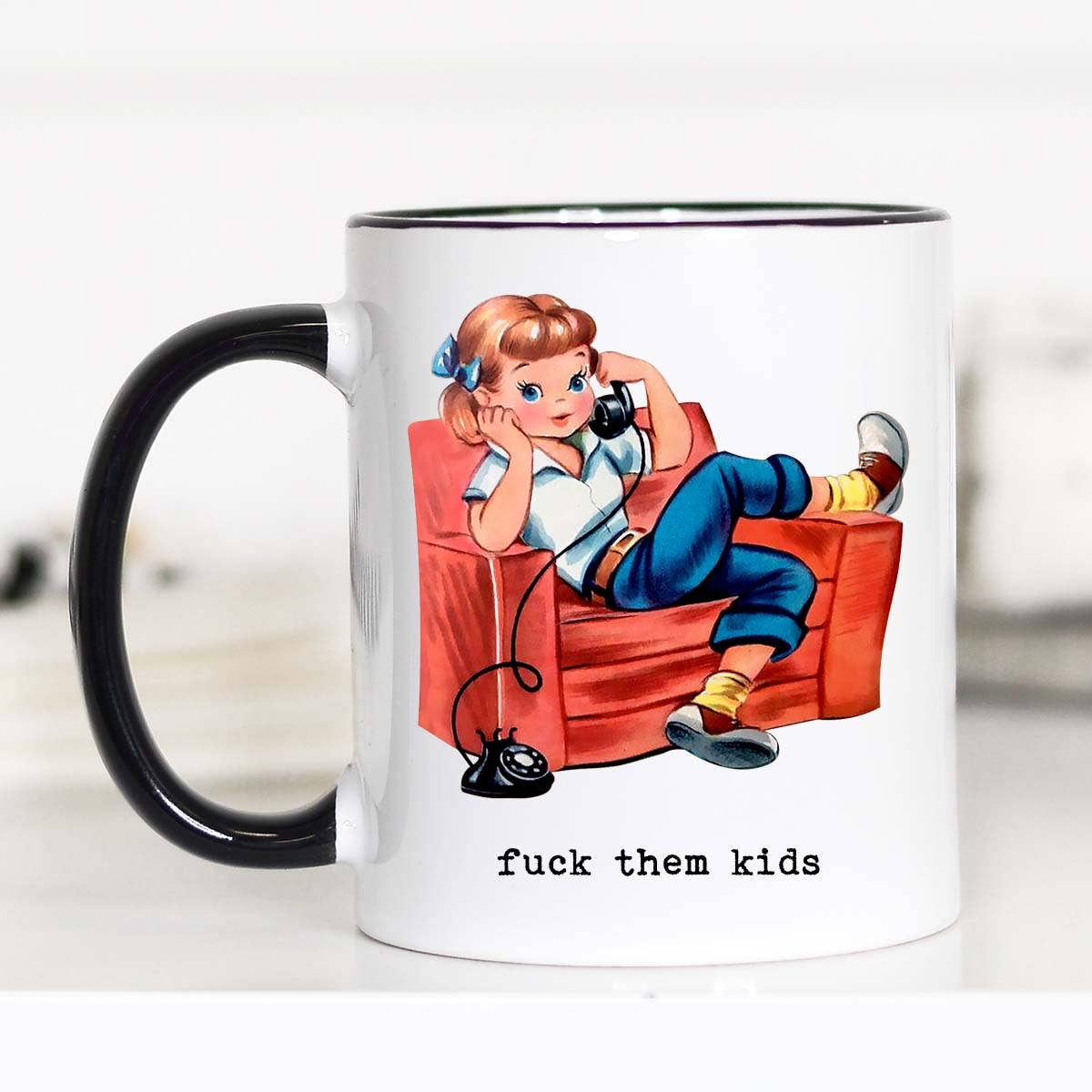 Fuck them Kids Funny Coffee Mug, Funny Mug: 11oz