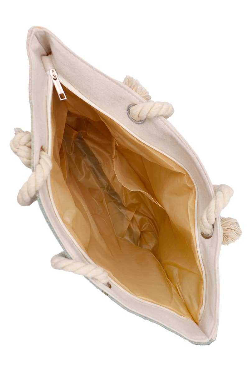 Lab Pups Duo Woven Tapestry Burlap Canvas Tote Bag