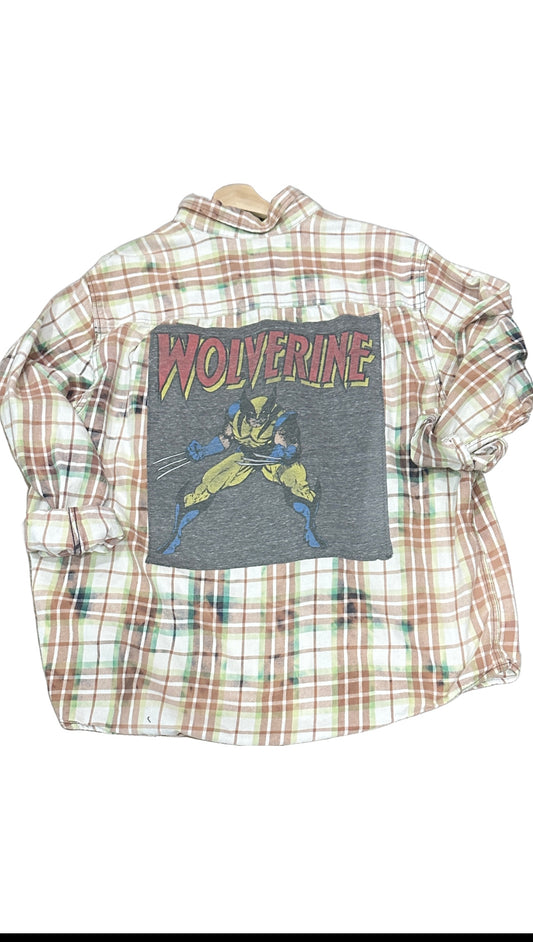 Large Vintage Men’s Flannel-Wolverine