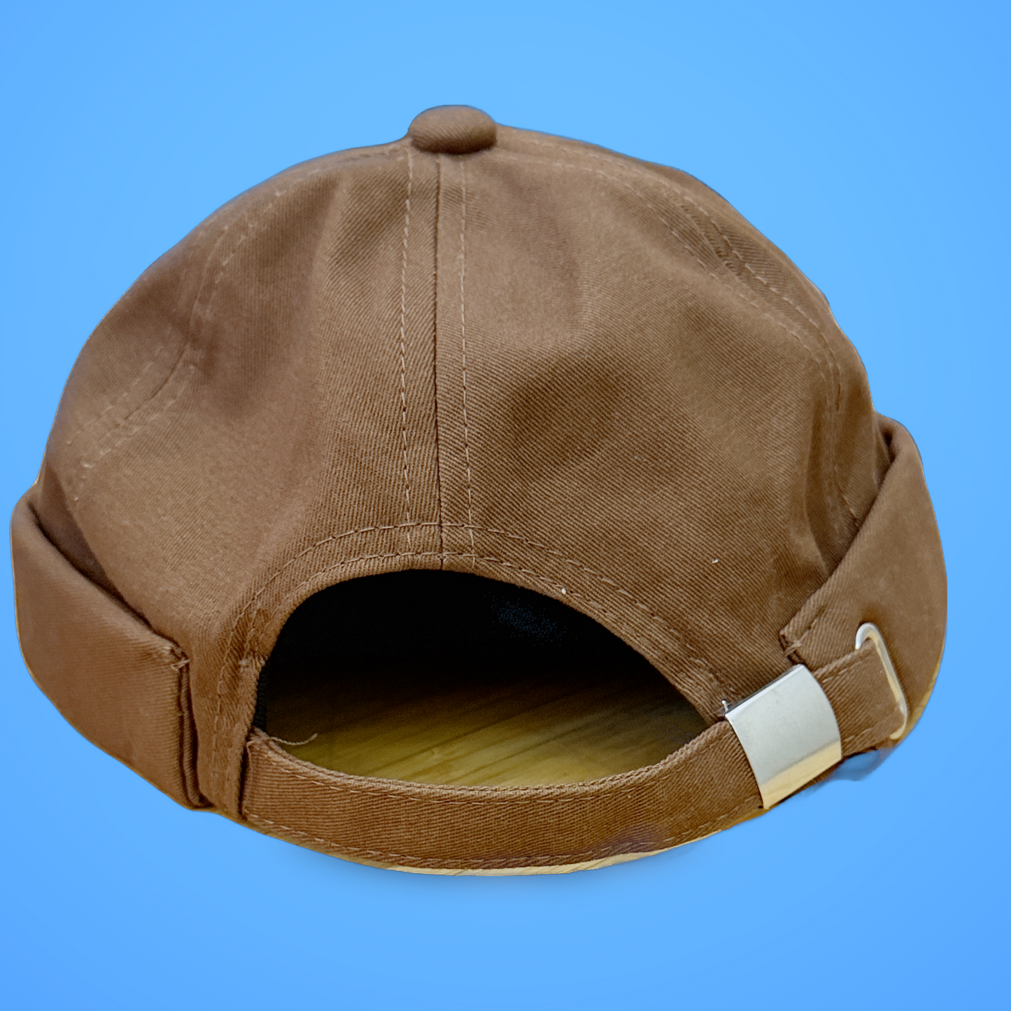 Brown No Brim Hat