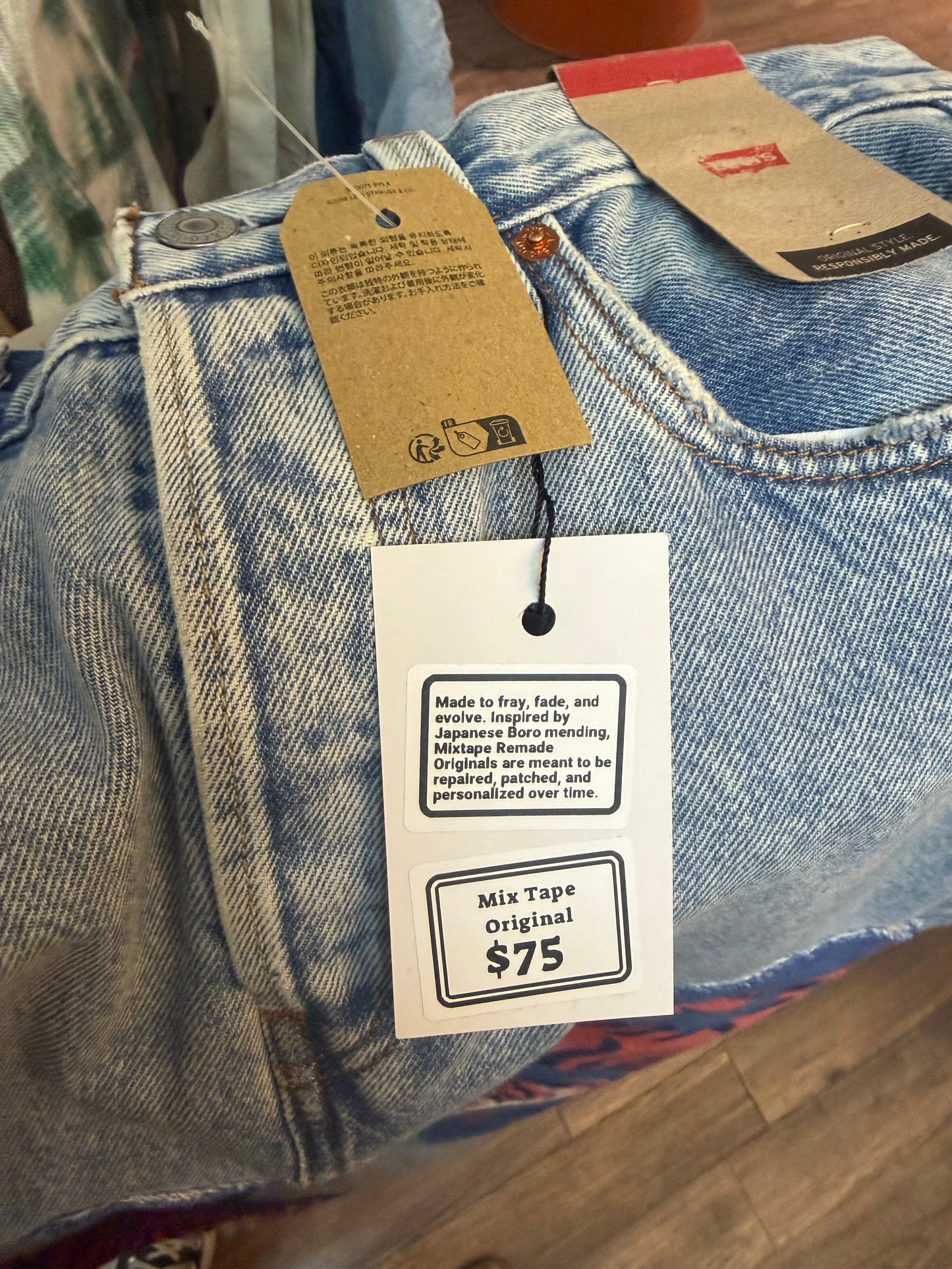 Mix Tape Levi’s Denim Skirt