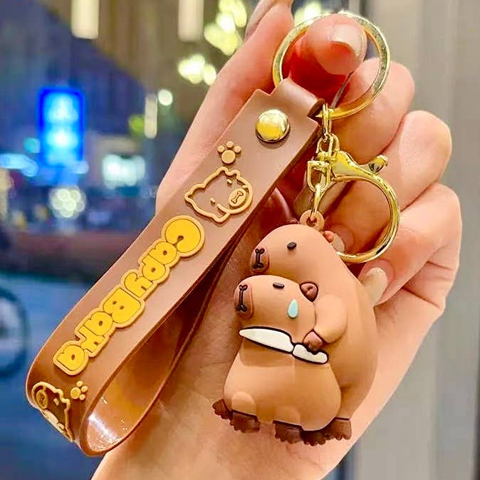 Capybara Kawaii Key Charm