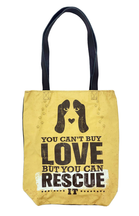 Rescue Love Recycled Military Tent Tote