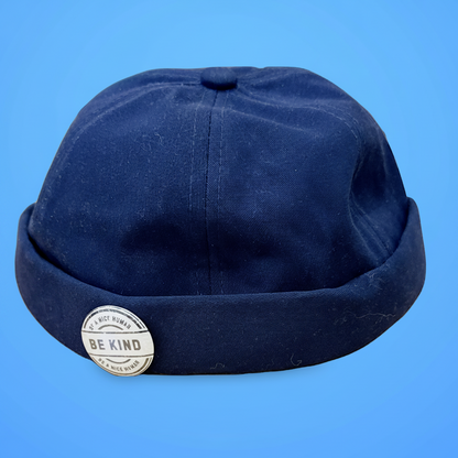 Navy No Brim Hat