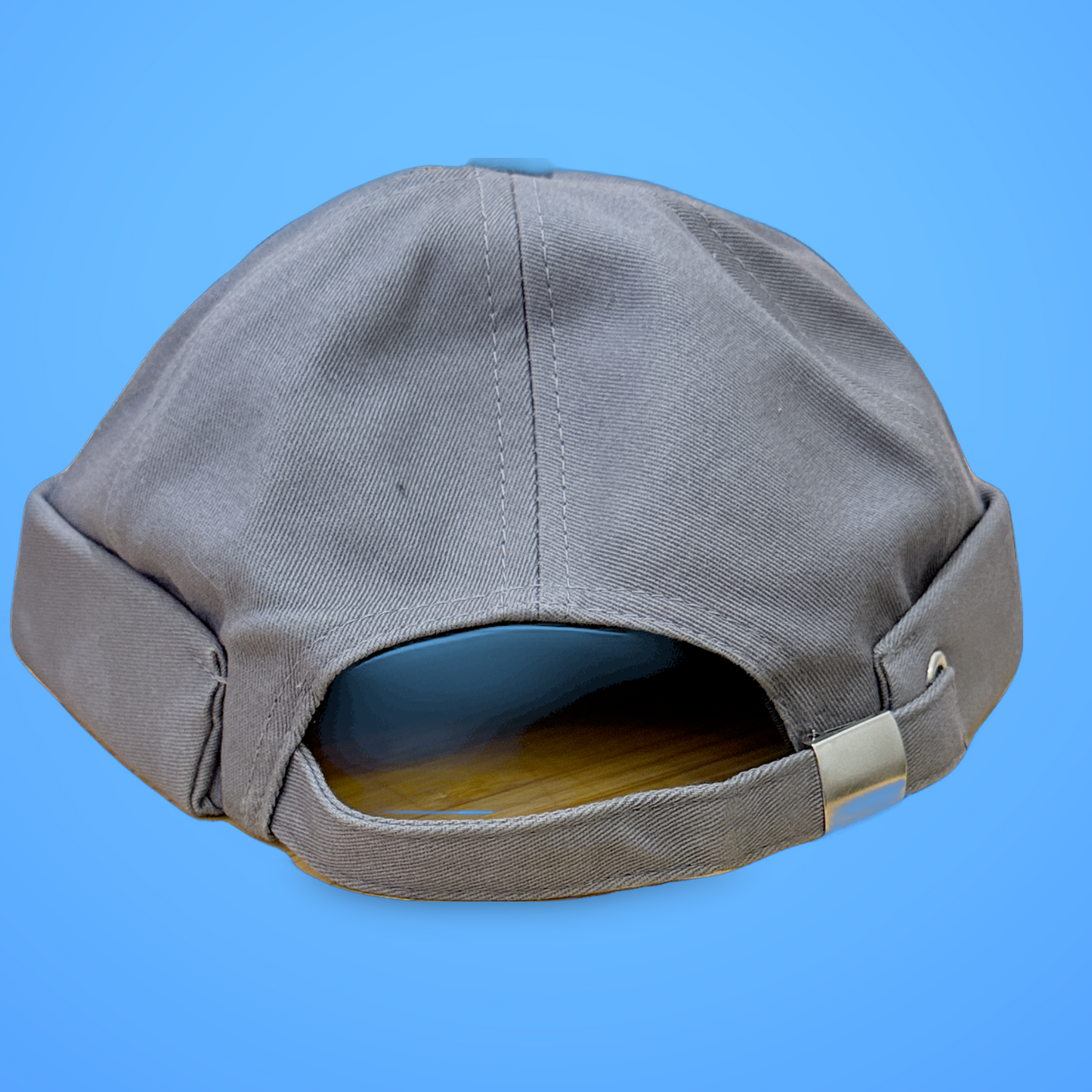 Gray No Brim Hat