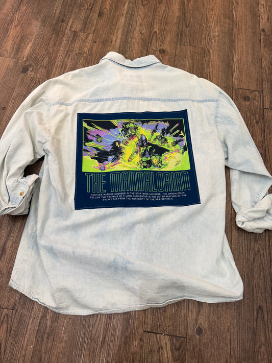 Mandalorian POP Flannel Size Large