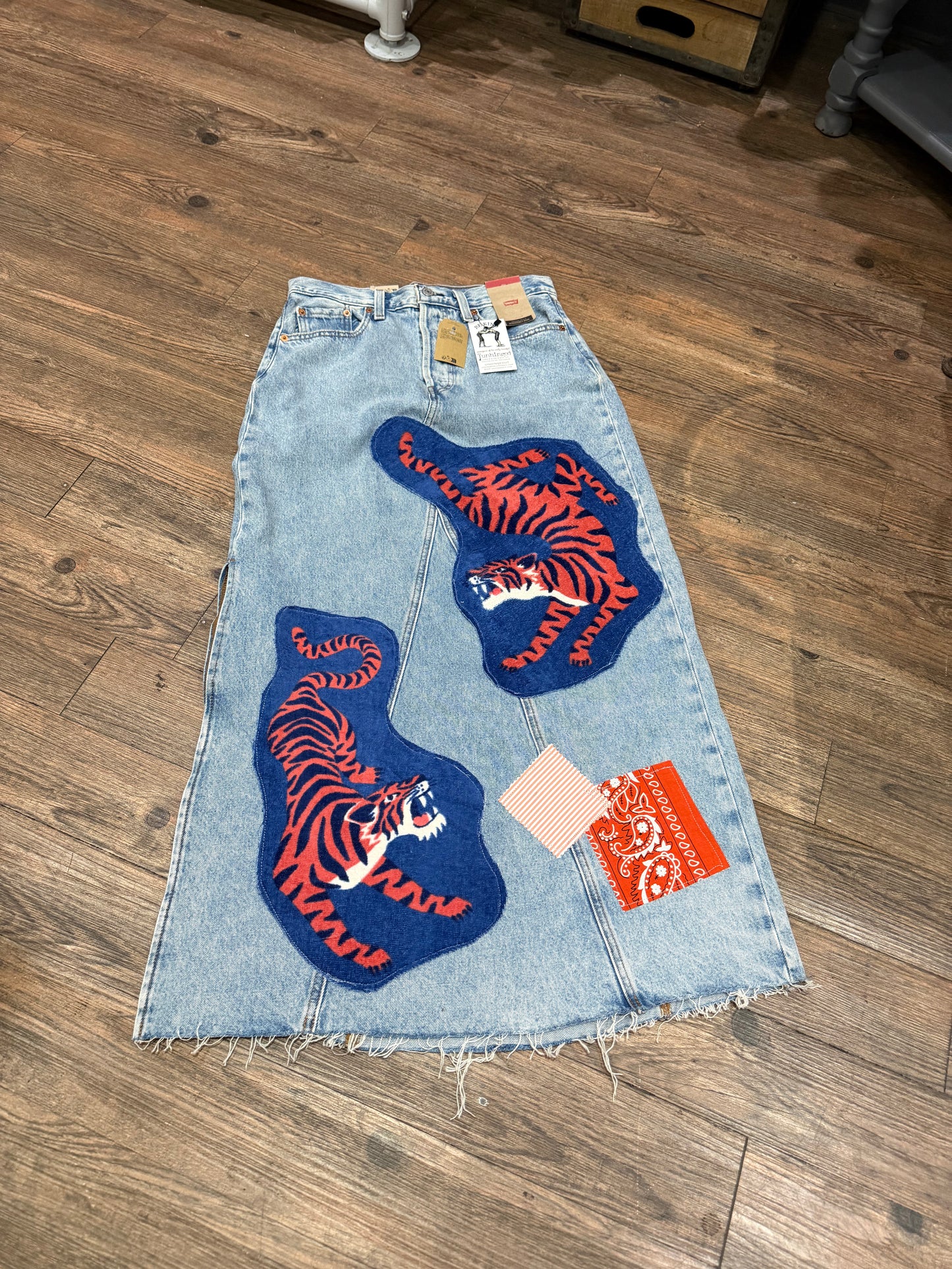 Mix Tape Levi’s Denim Skirt