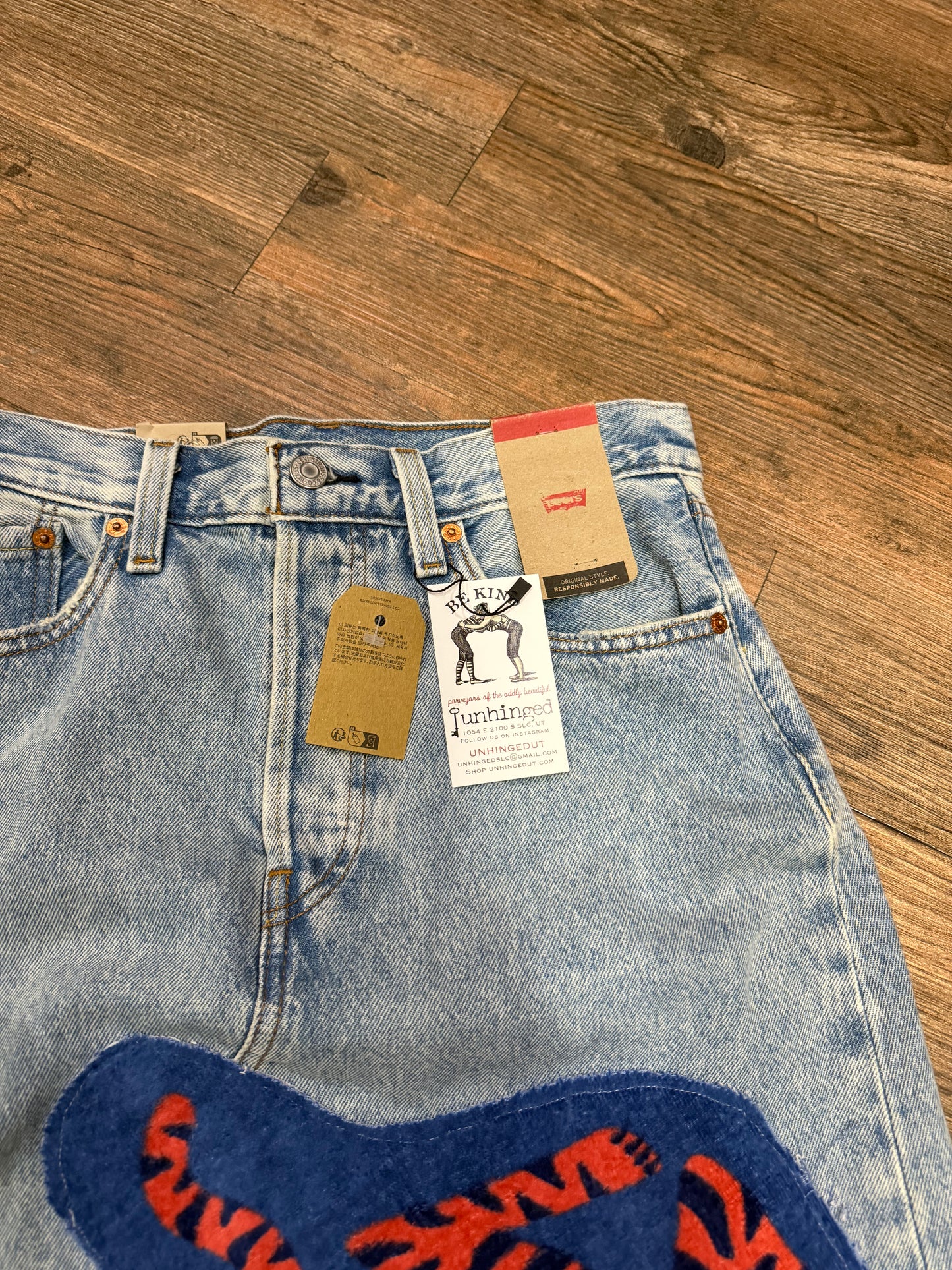 Mix Tape Levi’s Denim Skirt
