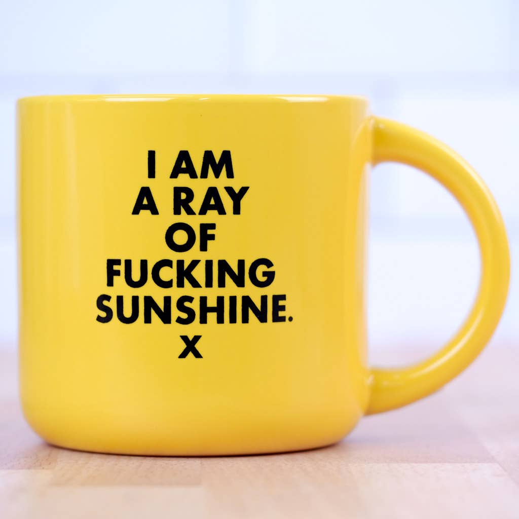 I am a ray of fucking sunshine... Ceramic Mug.  Case Pack of