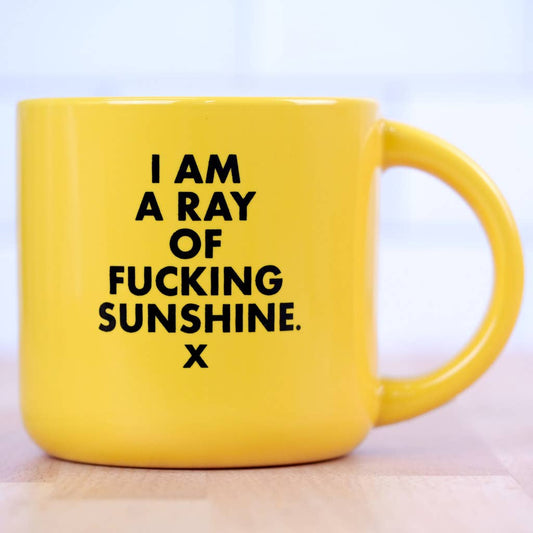 I am a ray of fucking sunshine... Ceramic Mug.  Case Pack of